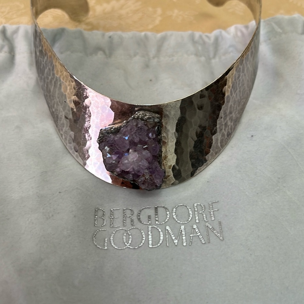 JACOB HULL Silver Tn. Amethyst necklace